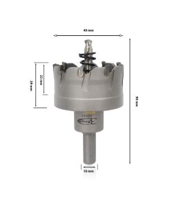 3Keego 49 mm TCT Elmas Uçlu Panç HG60