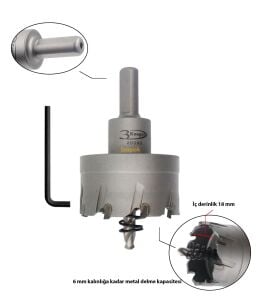 3Keego 49 mm TCT Elmas Uçlu Panç HG60