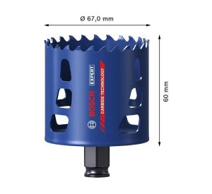 Bosch 67 mm Expert Sert Malzemeler İçin Panç 2608900432