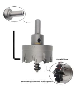 3Keego 52 mm TCT Elmas Uçlu Panç HG60