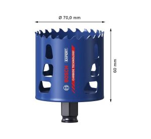 Bosch 70 mm Expert Sert Malzemeler İçin Panç 2608900434