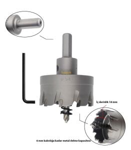 3Keego 54 mm TCT Elmas Uçlu Panç HG60