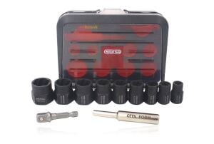 Ceta Form 10 Parça 3/8'' Aşınmış Civata için Lokma Takımı Spiral Tip R32-P11