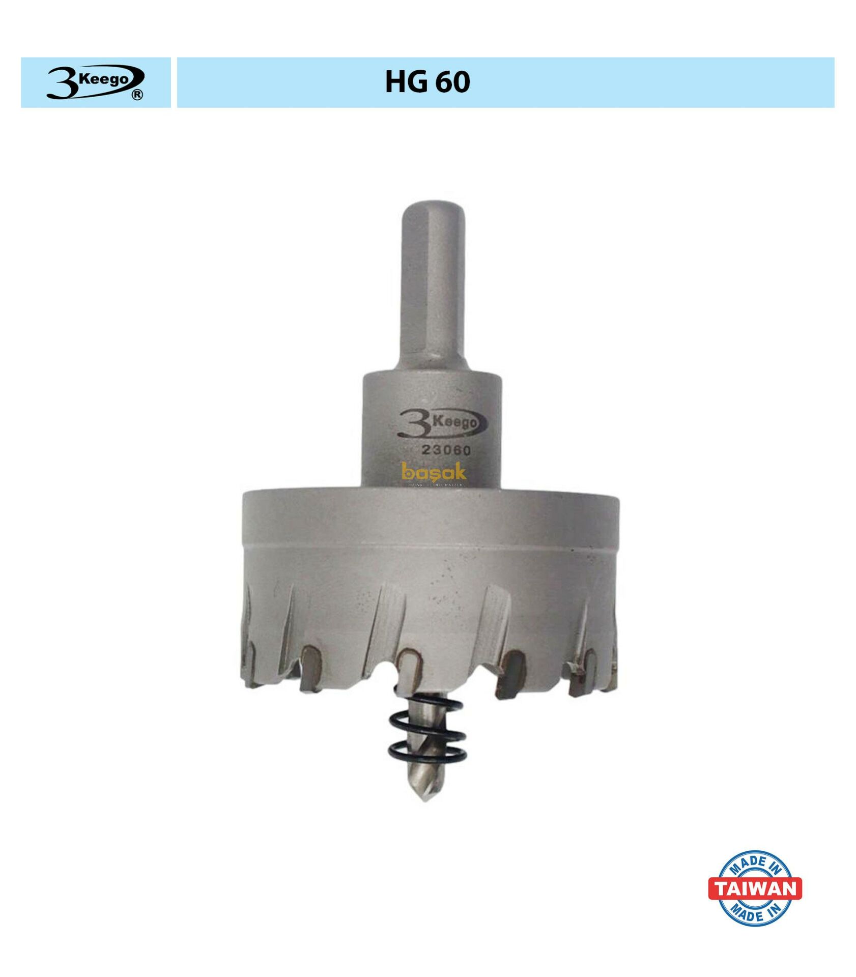 3Keego 57 mm TCT Elmas Uçlu Panç HG60