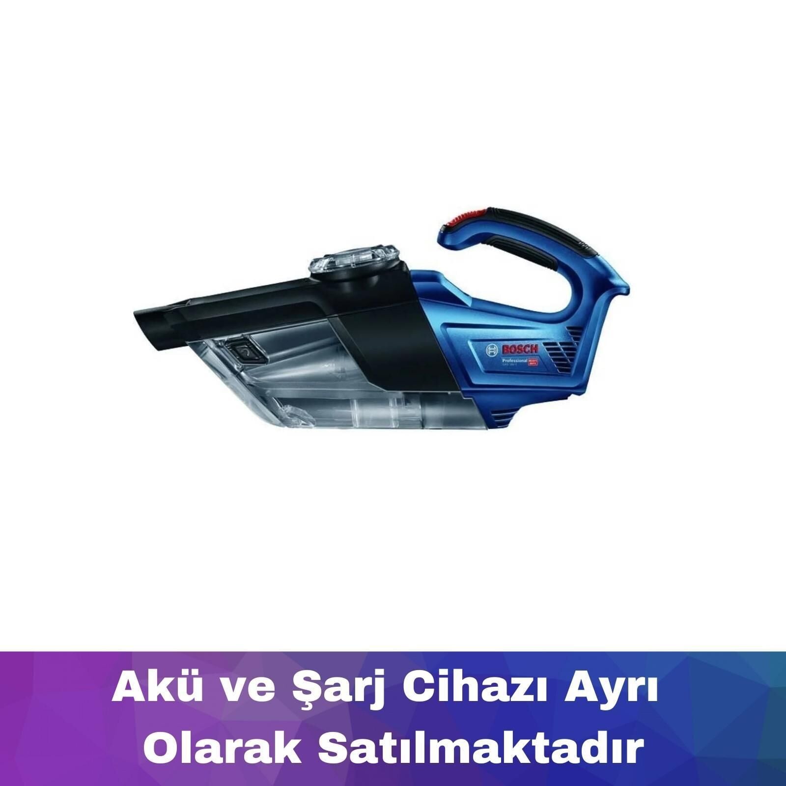 Bosch GAS 18V-1 Akülü El Süpürgesi (Akü ve Şarj Yoktur) 06019C6200