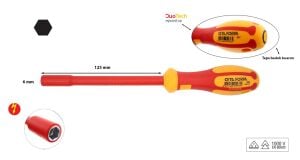 Ceta Form 6 mm 1000 Volt VDE İzoleli Lokma Tornavida G07-060-125