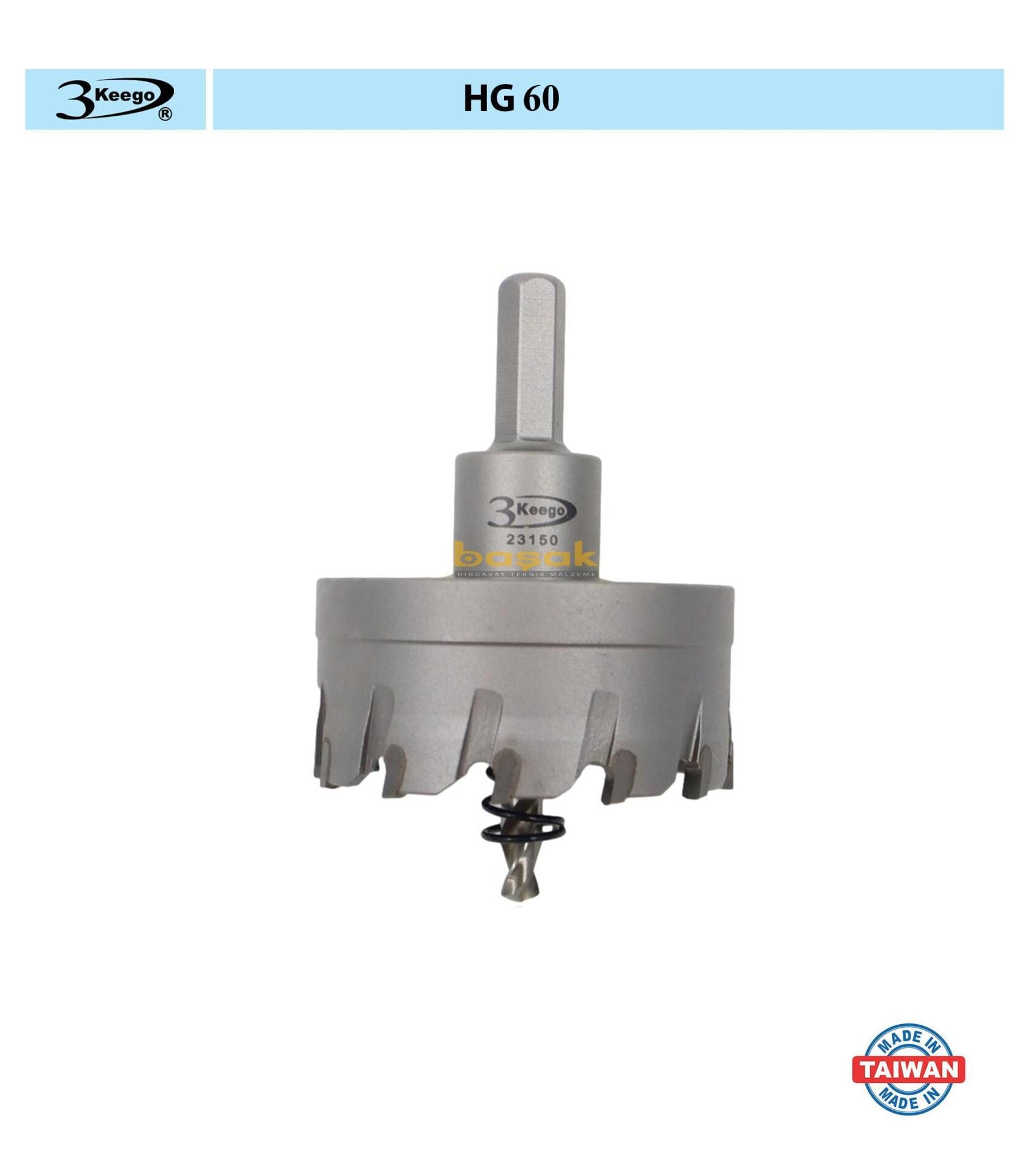 3Keego 60 mm TCT Elmas Uçlu Panç HG60