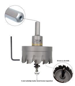 3Keego 60 mm TCT Elmas Uçlu Panç HG60