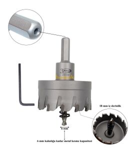 3Keego 60 mm TCT Elmas Uçlu Panç HG60