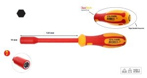 Ceta Form 10 mm 1000 Volt VDE İzoleli Lokma Tornavida G07-100-125