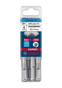 Bosch Expert 4x115 mm 10’lu Yeni Sds Plus-7X Matkap Ucu 2608900156