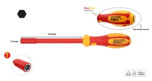 Ceta Form 5.5 mm 1000 Volt VDE İzoleli Lokma Tornavida G07-055-125