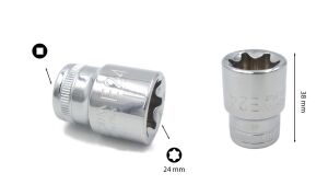 Ceta Form E24 1/2” Dış Torx Lokma Anahtar C26-24