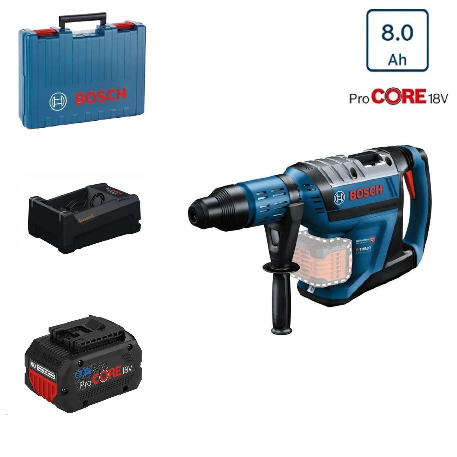 Bosch GBH 18V-45 C Tek Akülü Kırıcı Delici 8 Amper Plastik Çantalı