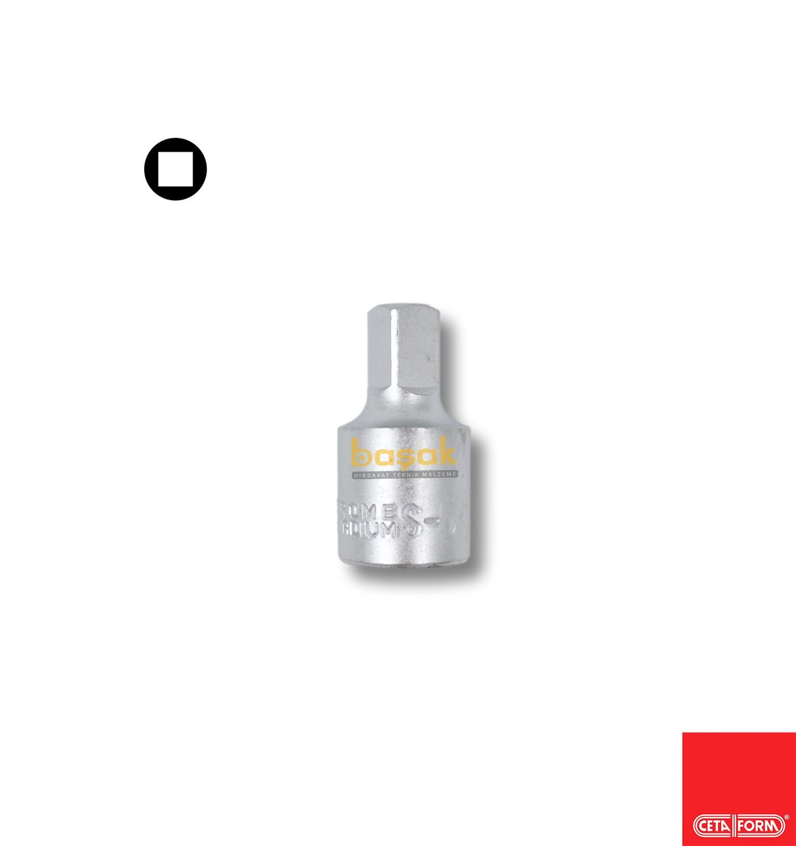 Ceta From 12 mm 3/8'' Kare Uçlu Karter Tapa Lokması N14-12S12