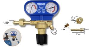 Yıldız 5301S 0-10 Bar Oksijen Basınç Düşürücü Saat