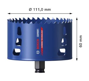 Bosch 111 mm Expert Sert Malzemeler İçin Panç 2608900441