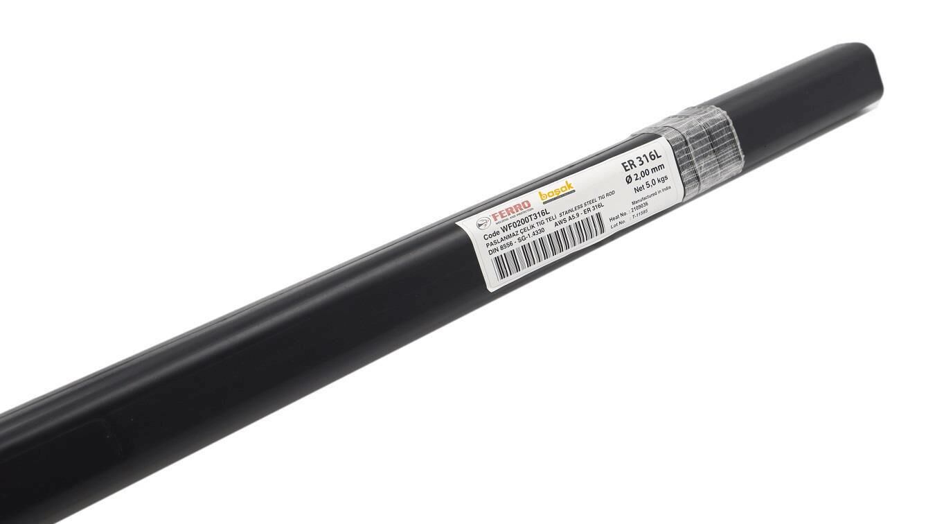 316 2,0 mm Paslanmaz Tig (Argon) Kaynak Teli 5 kg