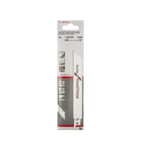 Bosch S 922 VF 100mm 5'li Esnek Ahşap-Metal Panter Testere 2608656017