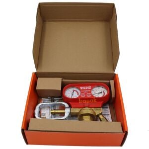 Yıldız 5312S 0-1,5 Bar Asetilen Basınç Düşürücü Saat (Kelepçeli)