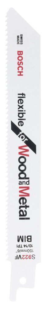 Bosch S 922 VF 100mm 25'li Esnek Ahşap-Metal Panter Testere 2608657558