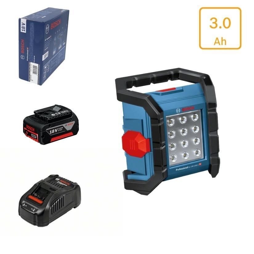 Bosch GLI 18V-1200 C 3 Amper Tek Akülü Projectör