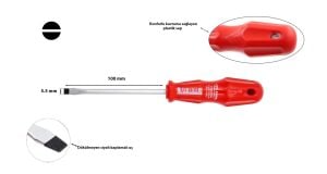 Ceta Form 5,5 x 100 mm Düz Tornavida 4100/52M