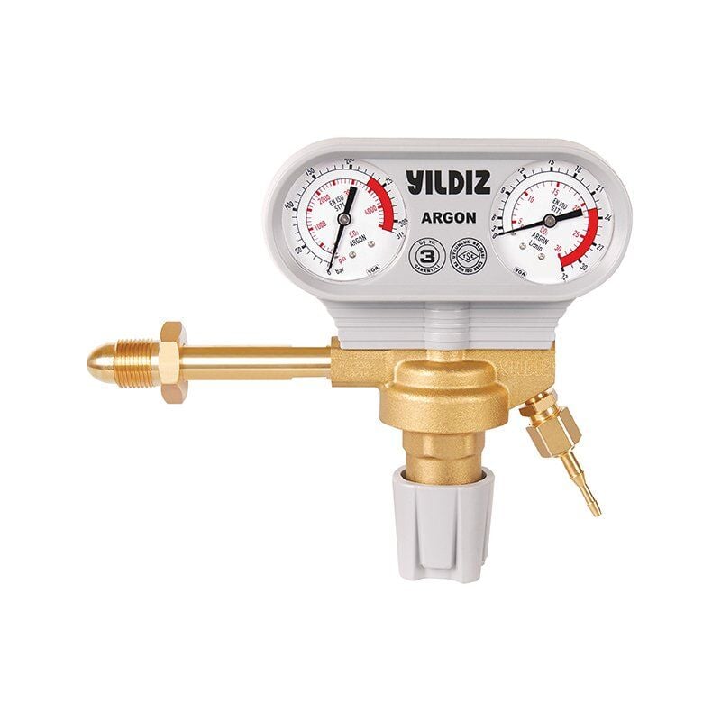 Yıldız 5340S 0-21 L/dk Argon Basınç Düşürücü Saat