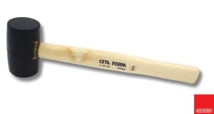 Ceta Form Ø 55 mm Ağaç Saplı Lastik Tokmak L16-30