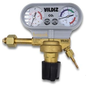 Yıldız 5350S 0-21 L/min. CO2 Karbondioksit Basınç Düşürücü Saat