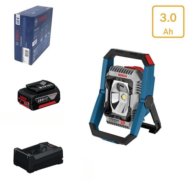 Bosch GLI 18V-2200 C 3 Amper Tek Akülü Projektör