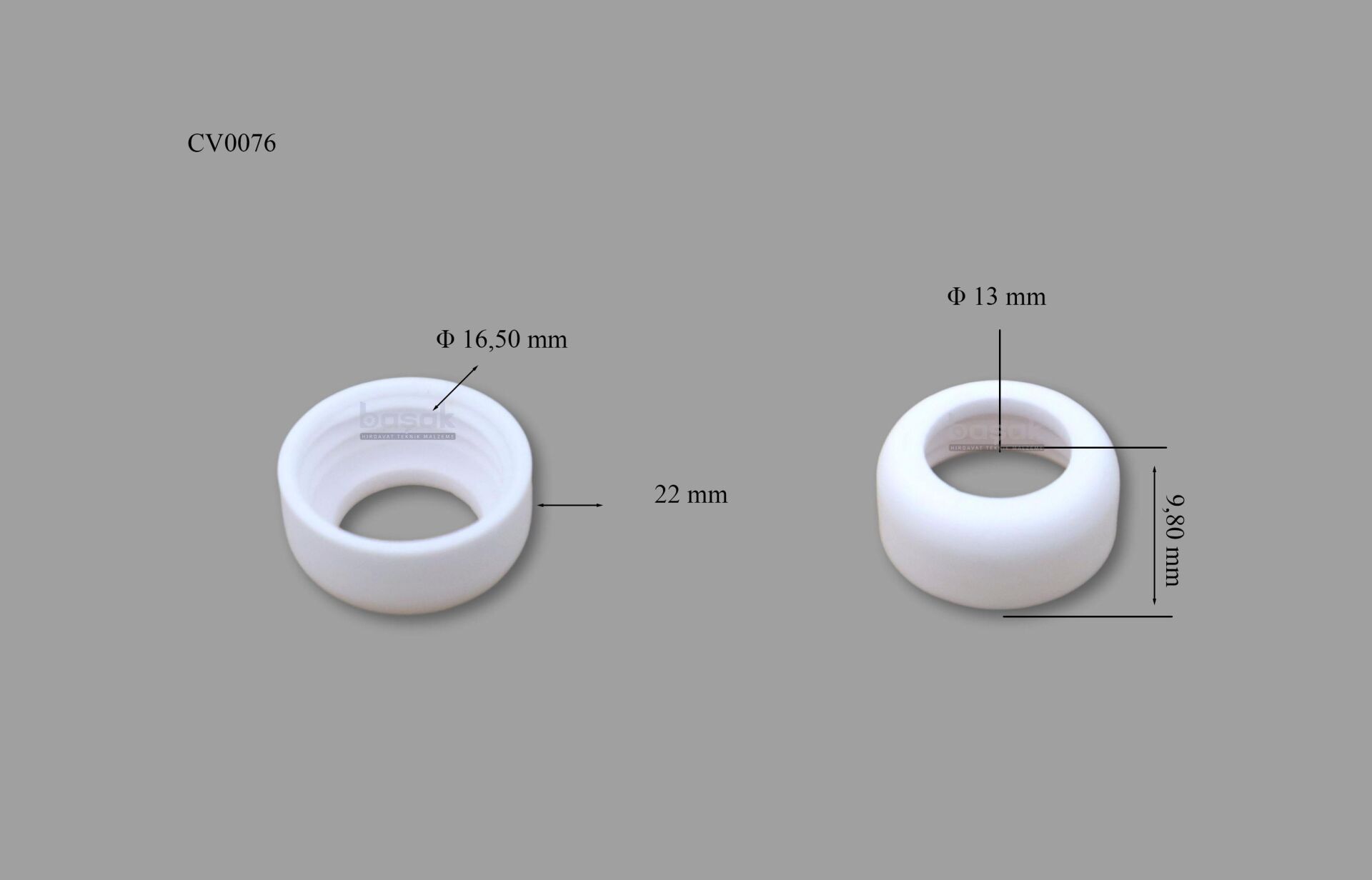 CV0076 S75 Plazma Nozul Seramiği Trafimet