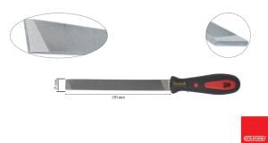 Ceta Form 150 mm 6'' Saplı Mil Eğesi Orta Diş J64-206H
