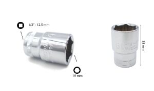 Ceta Form 19 mm 1/2” 6 Köşe Lokma Anahtar C22-H19