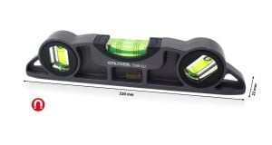 Ceta Form 22 cm Mini Mıknatıslı Su Terazisi Döküm Gövde P24M-022