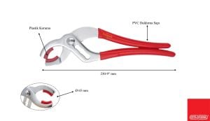 Ceta Form 250 mm Plastik Korumalı Konnektör Pensesi E34-250