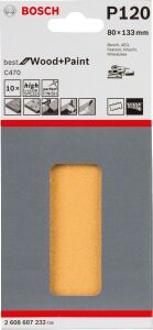 Bosch Best for Ahşap Zımpara 80 x 133 mm 120 kum 6 Delik 2608607232