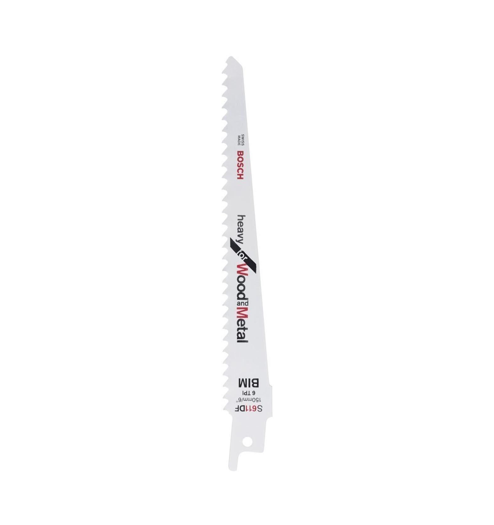 Bosch S 611 DF 100mm 5'li Ağır Hizmet Ahşap-Metal Panter Testere 2608656258