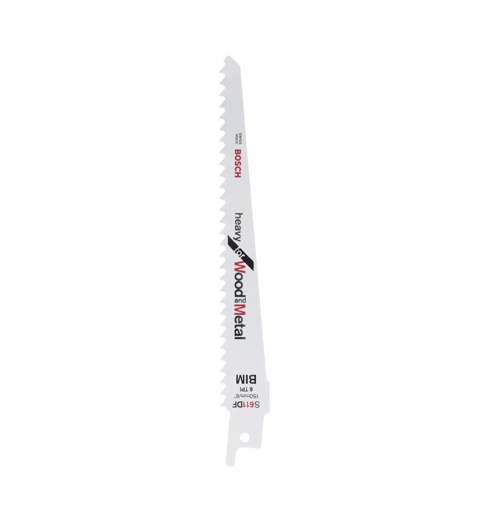 Bosch S 611 DF 100mm 5'li Ağır Hizmet Ahşap-Metal Panter Testere 2608656258