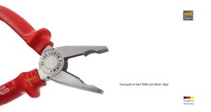 Ceta Form 160 mm Kombine Pense Polisajlı-UniGrip Sap E01-43-0160