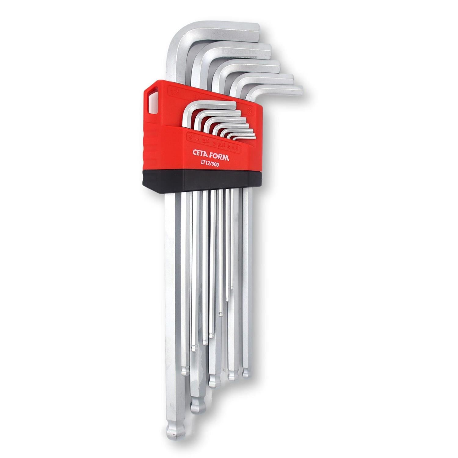 Ceta Form 1,5 - 12 mm Uzun Topbaşlı Allen Takımı 12 Parça LT12/900