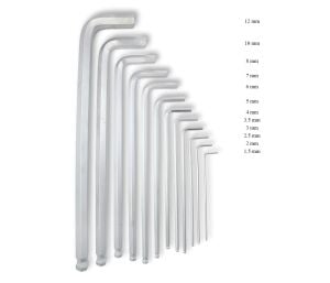 Ceta Form 1,5 - 12 mm Uzun Topbaşlı Allen Takımı 12 Parça LT12/900