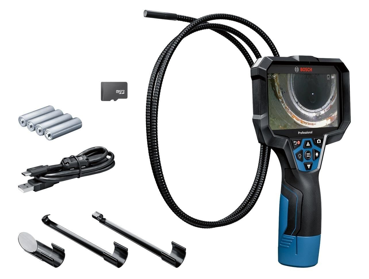 Bosch GIC 12V-5-27 C Kablolu Yılan Kamera Kalem Pilli 0601241400