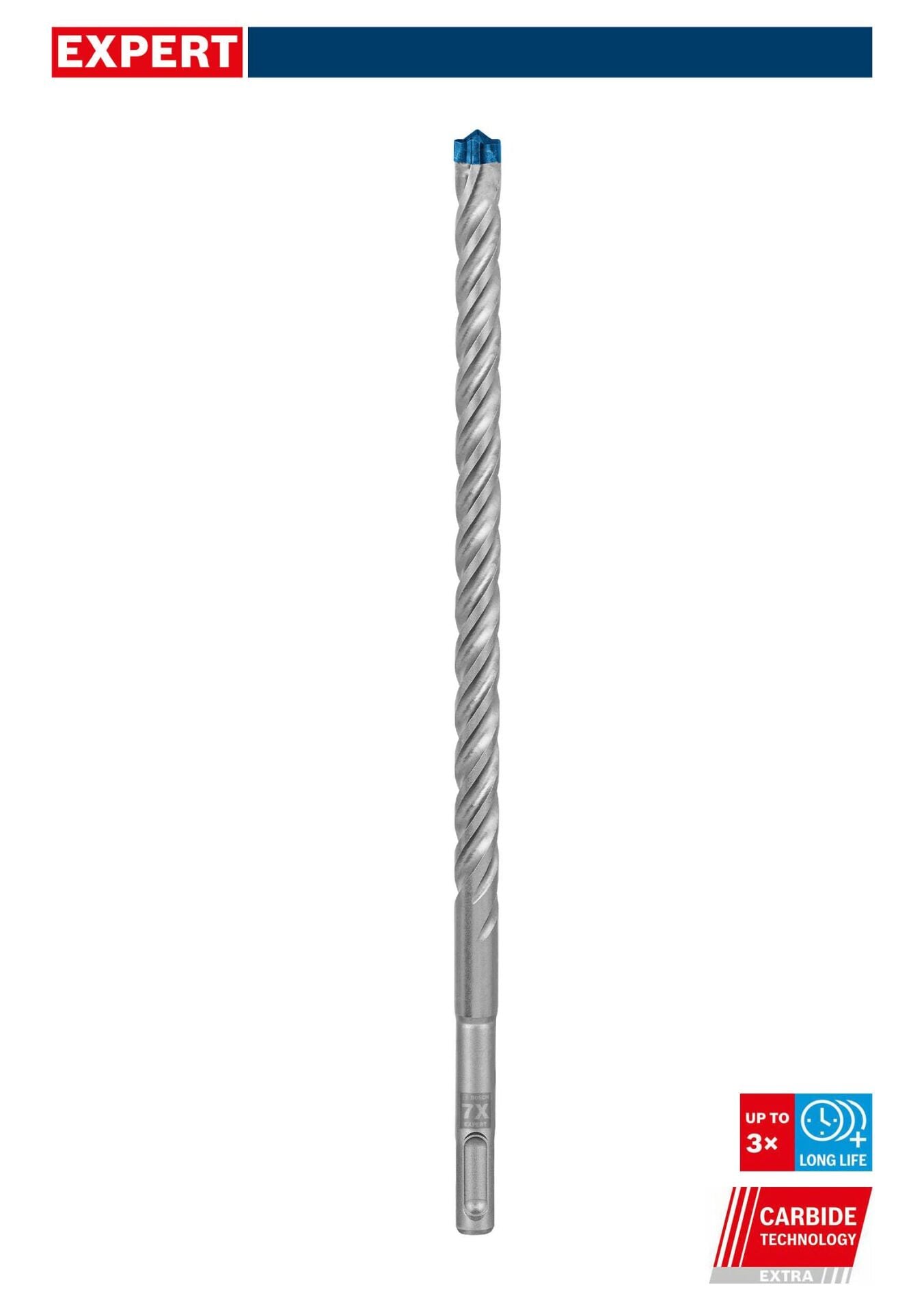 Bosch Expert 12x265 mm 10’lu Yeni Sds Plus-7X Matkap Ucu 2608900175