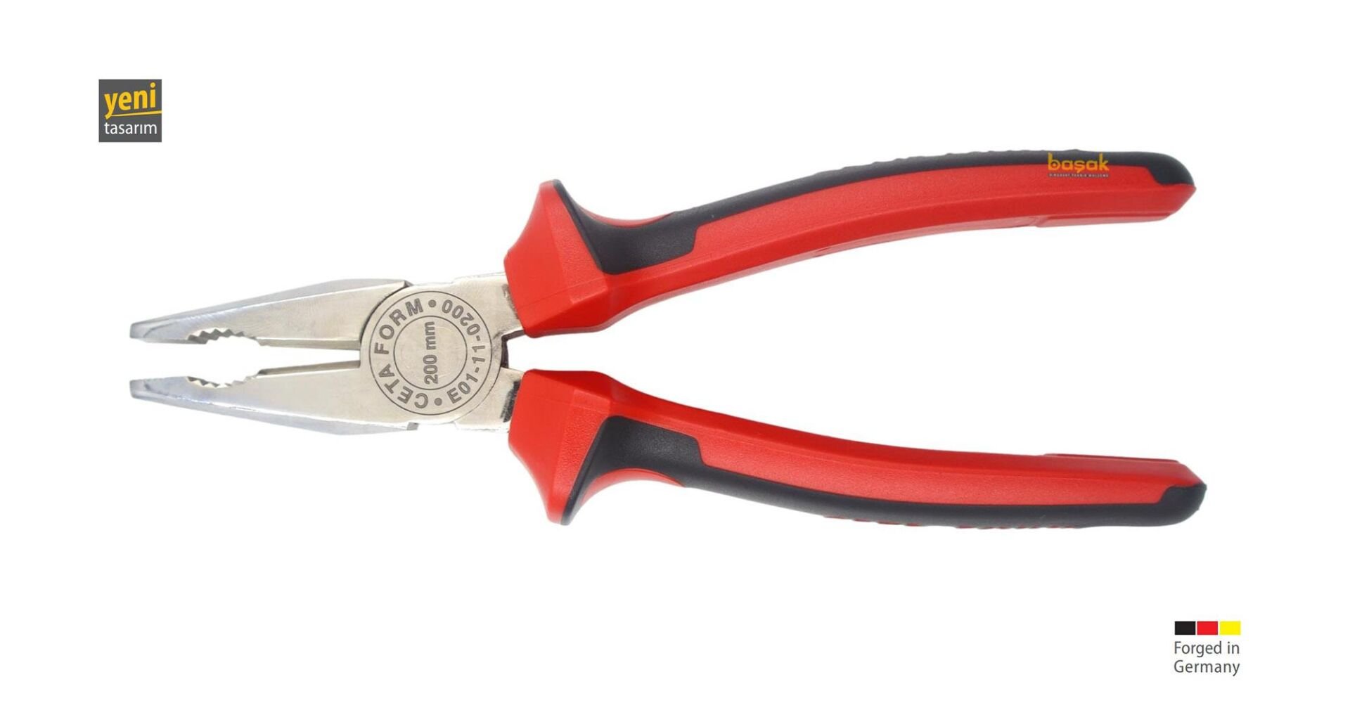 Ceta Form 200 mm Kombine Pense Parlak Krom-DuoTec Sap E01-11-0200