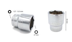 Ceta Form 27 mm 1/2” 6 Köşe Lokma Anahtar C22-H27