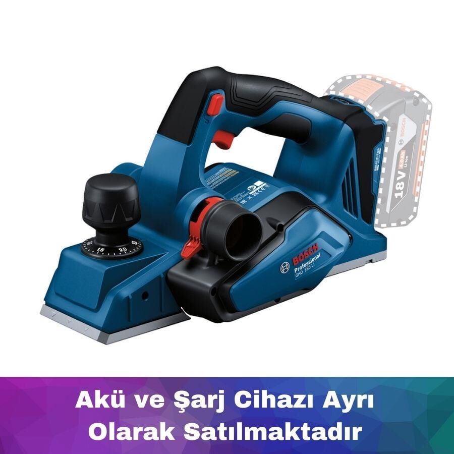 Bosch GHO 185-LI Akülü Planya (Akü ve Şarj Yoktur) 06015B5021