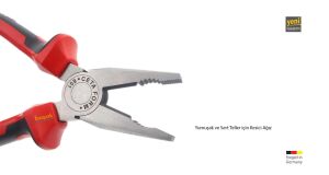 Ceta Form 180 mm Kombine Pense Parlak Krom-DuoTech Sap E01-11-0180