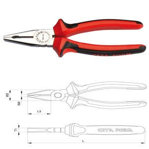 Ceta Form 180 mm Kombine Pense Parlak Krom-DuoTech Sap E01-11-0180