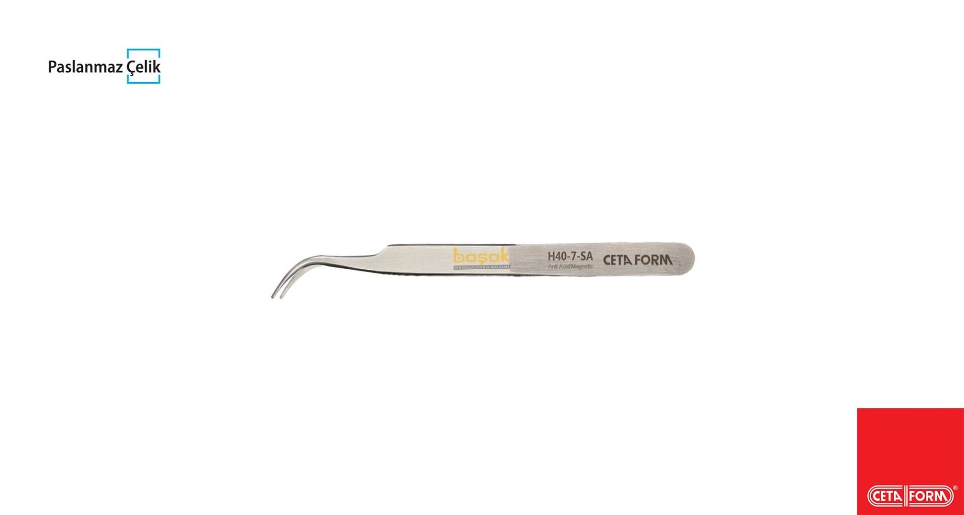 Ceta Form 120mm Eğik İğne Uçlu Cımbız H40-7-SA
